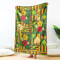 Hawaii Kanaka Maoli Hibiscus Blanket Hawaiian Flag Motif LT9 - Polynesian Pride