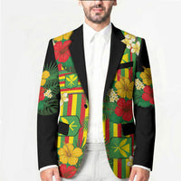 Hawaii Kanaka Maoli Hibiscus Blazer Hawaiian Flag Motif LT9 - Polynesian Pride