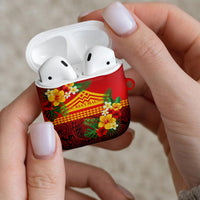 Hawaii Ku Kia'i Mauna AirPods Case Hibiscus Kakau Pattern LT9 - Polynesian Pride