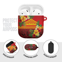 Hawaii Ku Kia'i Mauna AirPods Case Hibiscus Kakau Pattern LT9 - Polynesian Pride