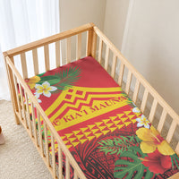Hawaii Ku Kia'i Mauna Baby Bed Cover Hibiscus Kakau Pattern LT9 - Polynesian Pride