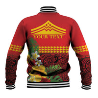 Hawaii Ku Kia'i Mauna Personalized Baseball Jacket Hibiscus Kakau Pattern LT9 - Polynesian Pride