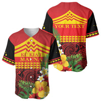 Hawaii Ku Kia'i Mauna Personalized Baseball Jersey Hibiscus Kakau Pattern LT9 - Polynesian Pride