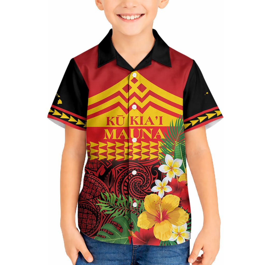 Hawaii Ku Kia'i Mauna Personalized Hawaiian Shirt Hibiscus Kakau Pattern LT9 - Polynesian Pride