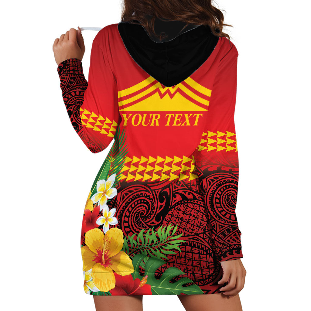 Hawaii Ku Kia'i Mauna Personalized Hoodie Dress Hibiscus Kakau Pattern LT9 - Polynesian Pride