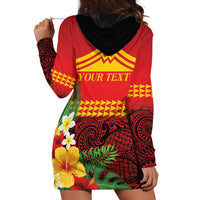Hawaii Ku Kia'i Mauna Personalized Hoodie Dress Hibiscus Kakau Pattern LT9 - Polynesian Pride