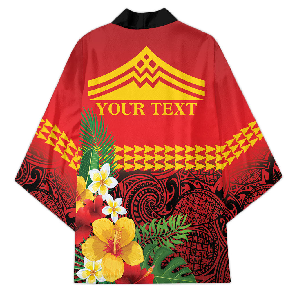 Hawaii Ku Kia'i Mauna Personalized Kimono Hibiscus Kakau Pattern LT9 - Polynesian Pride