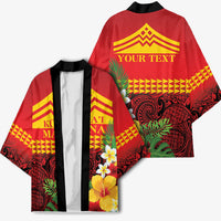 Hawaii Ku Kia'i Mauna Personalized Kimono Hibiscus Kakau Pattern LT9 - Polynesian Pride
