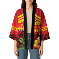 Hawaii Ku Kia'i Mauna Personalized Kimono Hibiscus Kakau Pattern LT9 - Polynesian Pride