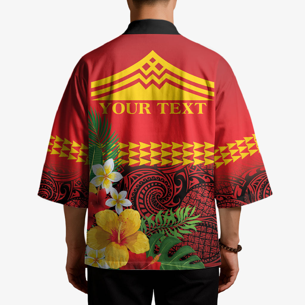 Hawaii Ku Kia'i Mauna Personalized Kimono Hibiscus Kakau Pattern LT9 - Polynesian Pride
