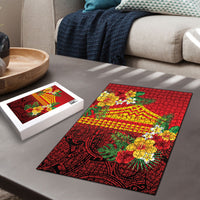 Hawaii Ku Kia'i Mauna Puzzle Hibiscus Kakau Pattern LT9 - Polynesian Pride