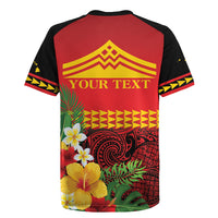 Hawaii Ku Kia'i Mauna Personalized Rugby Jersey Hibiscus Kakau Pattern LT9 - Polynesian Pride
