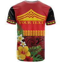 Hawaii Ku Kia'i Mauna Personalized T Shirt Hibiscus Kakau Pattern LT9 - Polynesian Pride