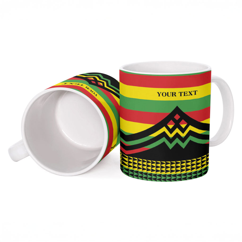 Hawaii Ku Kia'i Mauna Personalized Ceramic Mug Hawaiian Kanaka Maoli Motif LT9 - Polynesian Pride