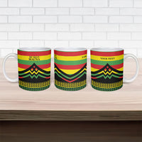 Hawaii Ku Kia'i Mauna Personalized Ceramic Mug Hawaiian Kanaka Maoli Motif LT9 - Polynesian Pride