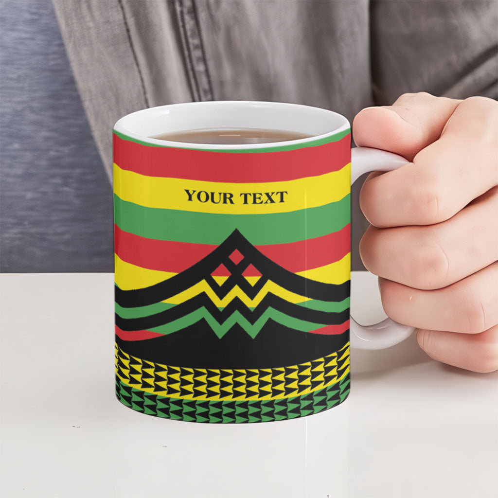 Hawaii Ku Kia'i Mauna Personalized Ceramic Mug Hawaiian Kanaka Maoli Motif LT9 - Polynesian Pride