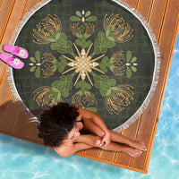 Hawaii Ohia Lehua Squares Beach Blanket Hawaiian Quilt Inspired Floral Pattern LT9 - Polynesian Pride