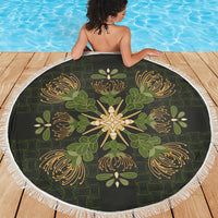 Hawaii Ohia Lehua Squares Beach Blanket Hawaiian Quilt Inspired Floral Pattern LT9 - Polynesian Pride