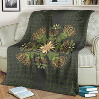 Hawaii Ohia Lehua Squares Blanket Hawaiian Quilt Inspired Floral Pattern LT9 - Polynesian Pride