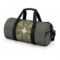 Hawaii Ohia Lehua Squares Duffle Bag Hawaiian Quilt Inspired Floral Pattern LT9 - Polynesian Pride