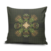 Hawaii Ohia Lehua Squares Pillow Cover Hawaiian Quilt Inspired Floral Pattern LT9 Green - Polynesian Pride