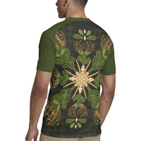 Hawaii Ohia Lehua Squares Rugby Jersey Hawaiian Quilt Inspired Floral Pattern LT9 - Polynesian Pride