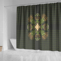 Hawaii Ohia Lehua Squares Shower Curtain Hawaiian Quilt Inspired Floral Pattern LT9 - Polynesian Pride