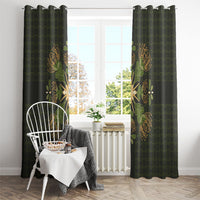 Hawaii Ohia Lehua Squares Window Curtain Hawaiian Quilt Inspired Floral Pattern LT9 - Polynesian Pride