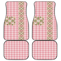 Akala Hamele Hawai'i Palaka Squares Maile Leaf Car Mats Flowers Hawaiian Quilt Patterns LT9 - Polynesian Pride