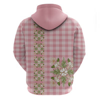 Akala Hamele Hawai'i Palaka Squares Maile Leaf Hoodie Flowers Hawaiian Quilt Patterns LT9 - Polynesian Pride