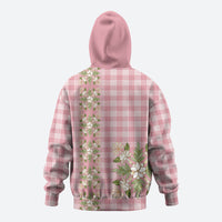 Akala Hamele Hawai'i Palaka Squares Maile Leaf Hoodie Flowers Hawaiian Quilt Patterns LT9 - Polynesian Pride