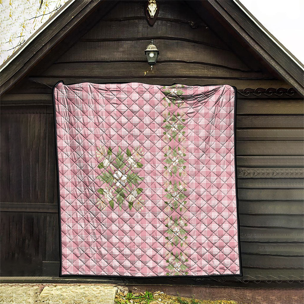 Akala Hamele Hawai'i Palaka Squares Maile Leaf Quilt Flowers Hawaiian Quilt Patterns LT9 - Polynesian Pride