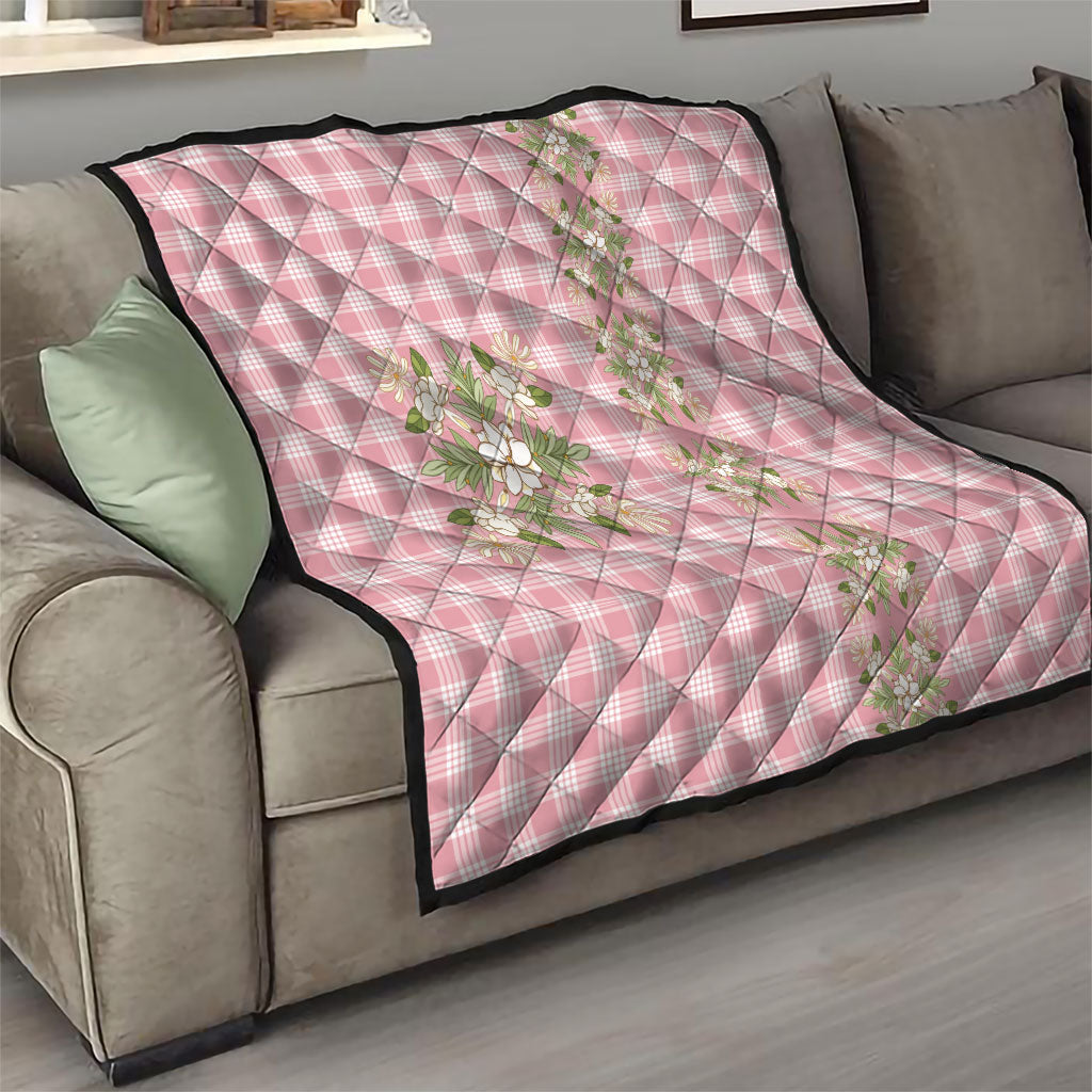 Akala Hamele Hawai'i Palaka Squares Maile Leaf Quilt Flowers Hawaiian Quilt Patterns LT9 - Polynesian Pride