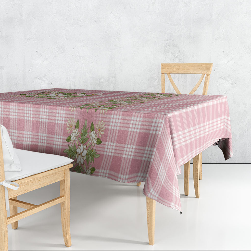 Akala Hamele Hawai'i Palaka Squares Maile Leaf Tablecloth Flowers Hawaiian Quilt Patterns LT9 - Polynesian Pride