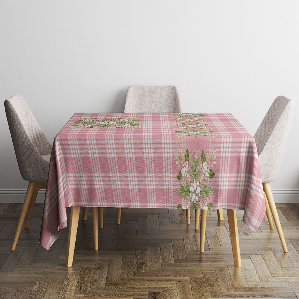 Akala Hamele Hawai'i Palaka Squares Maile Leaf Tablecloth Flowers Hawaiian Quilt Patterns LT9 - Polynesian Pride