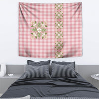 Akala Hamele Hawai'i Palaka Squares Maile Leaf Tapestry Flowers Hawaiian Quilt Patterns LT9 - Polynesian Pride
