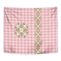 Akala Hamele Hawai'i Palaka Squares Maile Leaf Tapestry Flowers Hawaiian Quilt Patterns LT9 - Polynesian Pride