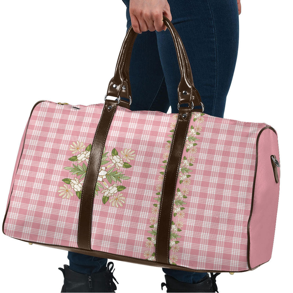 Akala Hamele Hawai'i Palaka Squares Maile Leaf Travel Bag Flowers Hawaiian Quilt Patterns LT9 - Polynesian Pride
