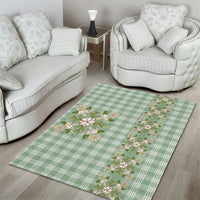 Liko Kukui Hawai'i Palaka Squares Maile Leaf Area Rug Flowers Hawaiian Quilt Patterns LT9 - Polynesian Pride