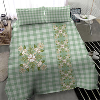 Liko Kukui Hawai'i Palaka Squares Maile Leaf Bedding Set Flowers Hawaiian Quilt Patterns LT9 - Polynesian Pride