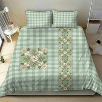 Liko Kukui Hawai'i Palaka Squares Maile Leaf Bedding Set Flowers Hawaiian Quilt Patterns LT9 - Polynesian Pride