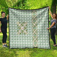 Liko Kukui Hawai'i Palaka Squares Maile Leaf Quilt Flowers Hawaiian Quilt Patterns LT9 - Polynesian Pride