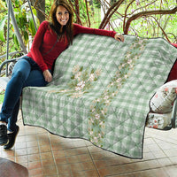 Liko Kukui Hawai'i Palaka Squares Maile Leaf Quilt Flowers Hawaiian Quilt Patterns LT9 - Polynesian Pride