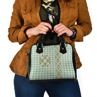 Liko Kukui Hawai'i Palaka Squares Maile Leaf Shoulder Handbag Flowers Hawaiian Quilt Patterns LT9 - Polynesian Pride