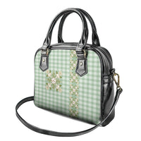Liko Kukui Hawai'i Palaka Squares Maile Leaf Shoulder Handbag Flowers Hawaiian Quilt Patterns LT9 - Polynesian Pride