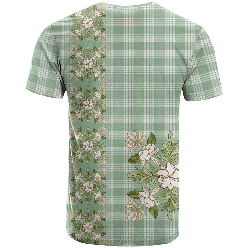 Liko Kukui Hawai'i Palaka Squares Maile Leaf T Shirt Flowers Hawaiian Quilt Patterns LT9 - Polynesian Pride