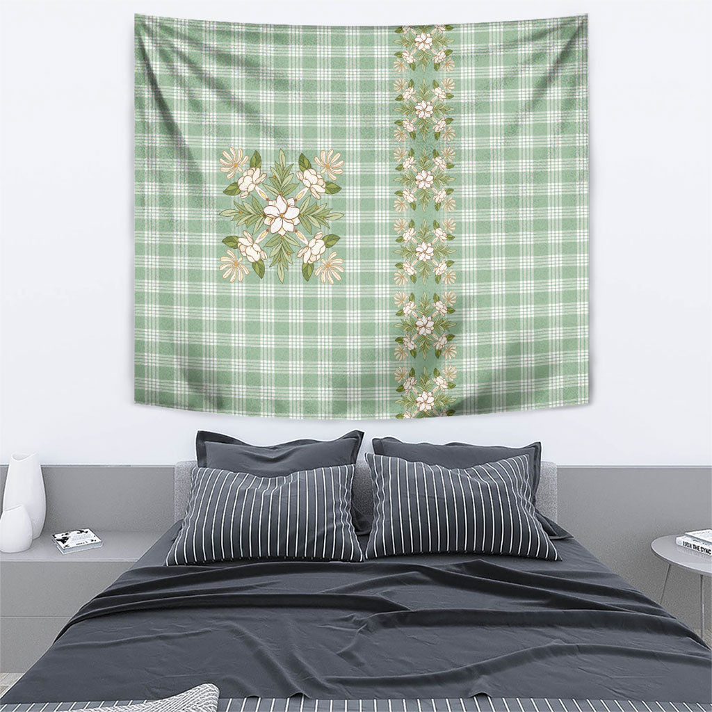 Liko Kukui Hawai'i Palaka Squares Maile Leaf Tapestry Flowers Hawaiian Quilt Patterns LT9 - Polynesian Pride