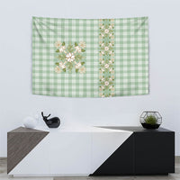 Liko Kukui Hawai'i Palaka Squares Maile Leaf Tapestry Flowers Hawaiian Quilt Patterns LT9 - Polynesian Pride