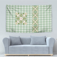 Liko Kukui Hawai'i Palaka Squares Maile Leaf Tapestry Flowers Hawaiian Quilt Patterns LT9 - Polynesian Pride