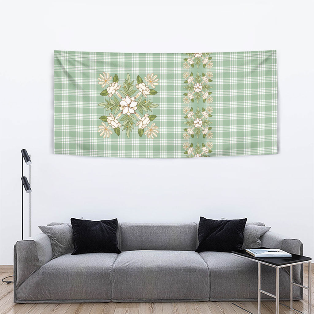 Liko Kukui Hawai'i Palaka Squares Maile Leaf Tapestry Flowers Hawaiian Quilt Patterns LT9 - Polynesian Pride